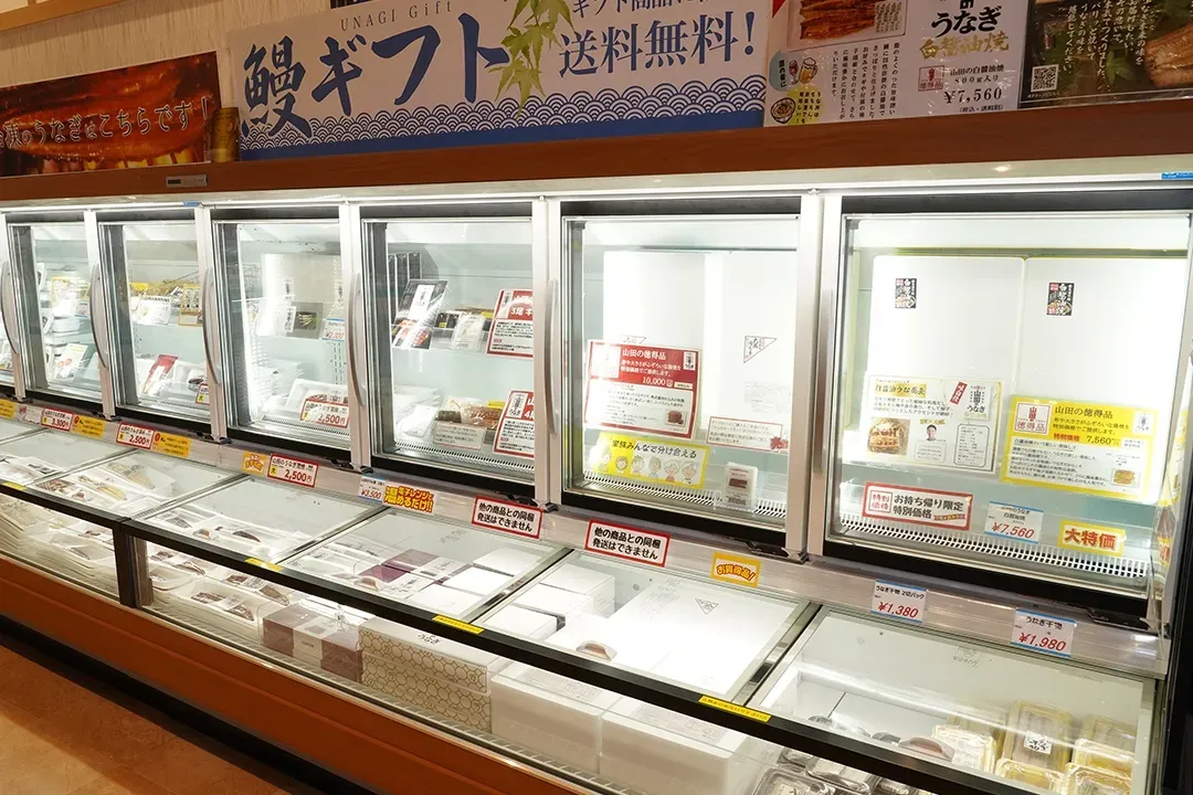 うなぎ蒲焼ギフトやからすみなどの売場